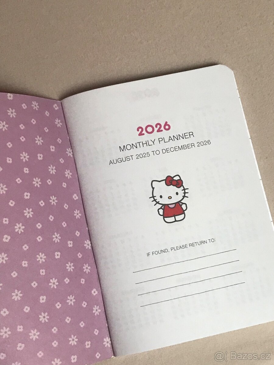 Hello Kitty Dětské měsíční diáře 2026 - 13