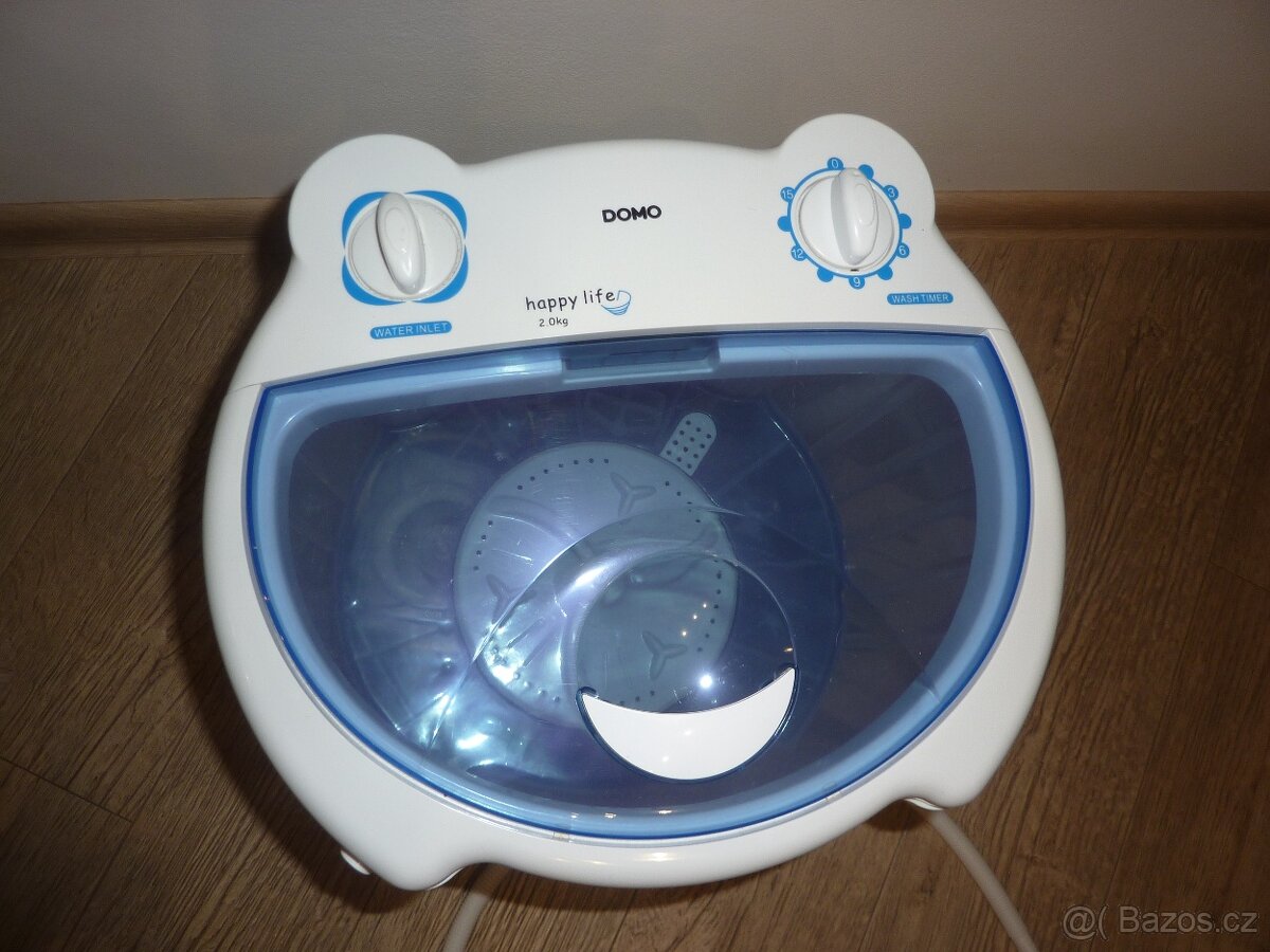 Elektrická mini pračka DOMO MW300 - top stav - 13