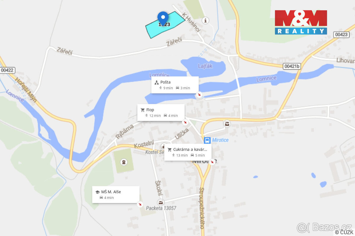 Prodej pozemku k bydlení, 5811 m², Mirotice - 13