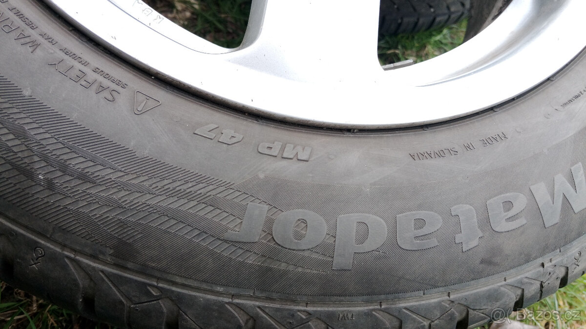 Alu kola originál Škoda 15", 5x100 + letní pneu - 13