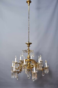 Velký lustr Art Deco na 12 žárovek - 13