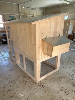 Nový velký dřevěný kurník – palubky 20mm – Doprava po ČR zda - 13