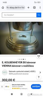 Starý videňský kávovar ,Kolbenheyer? - 13