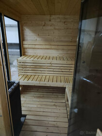 Finská venkovní sauna-Saunový domek s odpočívárnou - 13