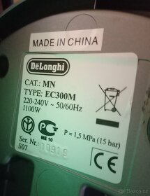 Kávovar DeLonghi EC300M Metropolis espresso - 13