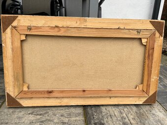 Olejomalba na plátně dům v krajině - AKCE doprava - 13