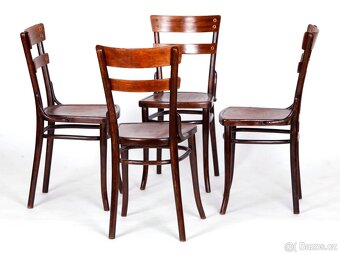 Secesníjídelní židle GT Thonet, No 654, 4 kusy. - 13