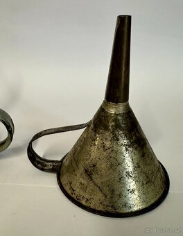 Set sbírka 4ks starý trychtýř lejka nálevka PRO SBĚRATELE - 13