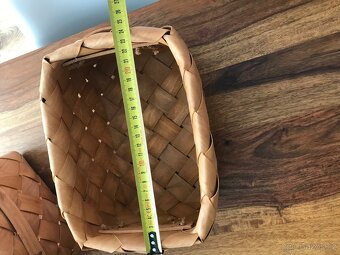 Dřevěné košíky s uchy 3ks - 13