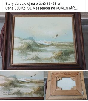 Staré obrazy viz fota. Ceny a rozměry viz fota. - 13