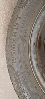 4x kompletní kolo penu 195/65 r15 + disky 5x100 ET38 - 13