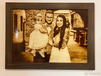 Vypalování fotografií na dřevě, podle vaši fotografií. - 13