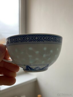 Nová retro souprava z čínského porcelánu I - rýžové zrno - 13
