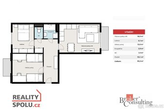 Prodej, byty/3+kk, 55.2 m2, náměstí Fráni Kučery, Příbram VI - 13
