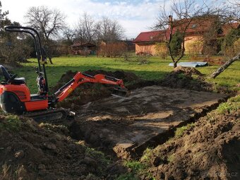 Půjčovna-pronájem minibagru Kubota U10-5, Kubota K008-3 - 13