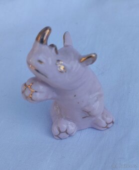 zvířátka z růžového porcelánu, figurky - 13