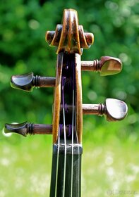 Mistrovské celé starožitné housle z 18 století, nádherný kus - 13