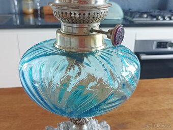 SECESE/ART NOUVEAU STAROŽITNÁ PETROLEJKA HASAG, FRANCIE 1900 - 13