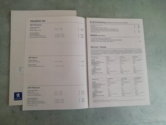 Peugeot 607 - DE katalog 2004 a ceník - doprava ceně - 13