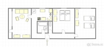 Klimatizovaný byt 3+1/ se zasklenou lodžii, Kutná Hora - 13