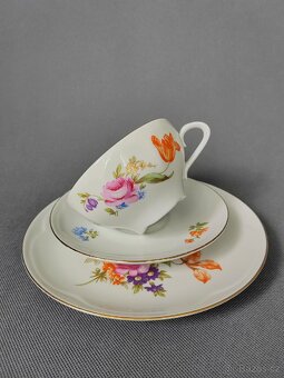 Krásné porcelánové trio Jlmenau Graf von Henneberg - 13