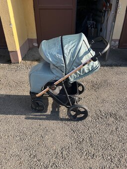 Kočárek Camarelo Belagio Mint 2v1 + autosedačka Cybex - 13