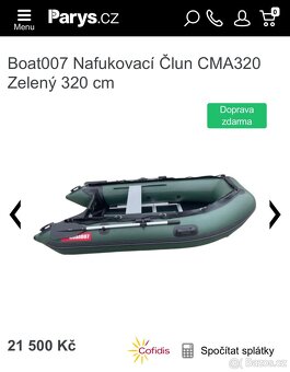 Nafukovací člun Boat 007  s přísl. - 13