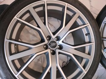 4ks orig. Alu disky Audi 5x112 r22 pneu 7mm 285/35 r22 - 13
