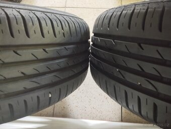 ALU 4x100 r15x6j ET 38, 195/60/15 zánovní letní Nexen - 13