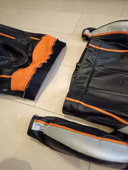 KTM Racing-Pánská kožená moto kombinéza, dvoudílná - 13