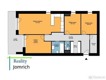 Pronájem bytu 4+kk s terasou a parkováním v Turnově. - 13