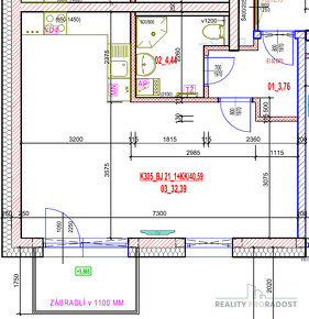 Pronájem novostavby nadstandardního bytu 1+kk 42m², vlastní  - 13