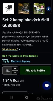 Nové kempovací křeslo - nosnost 150 kg - 13