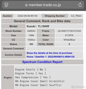 Suzuki TL 1000 R - 13