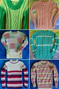 RUČNĚ PLETENÁ, NOVÁ, HEBKÁ, PATCHWORK HALENKA: S-M nenošená - 13