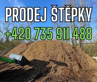 Dřevní štěpka, mulč do záhonu nebo jako palivo - biomasa - 13