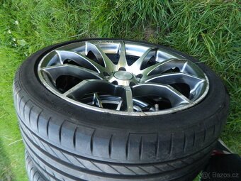 alu kola 5x108  r18+letní pneu - 13