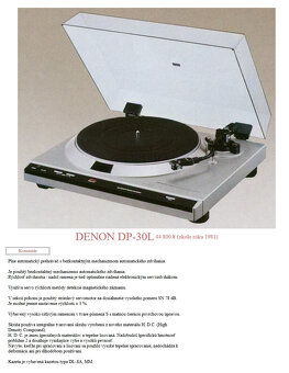 Gramofón DENON DP-30L - 13