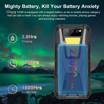 Unihertz Tank 1  extrémní baterií 22 000 mAh - 13
