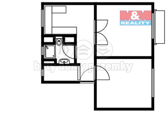 Pronájem bytu 2+1, 51 m², Strakonice, ul. Bezděkovská - 13