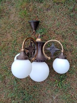 Starozitny mosazny lustr - 13