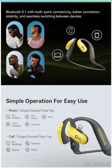 Bezdrátová sportovní sluchátka Oladance OWS Sports Open-Ear - 13