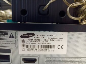 SAMSUNG kino HT-E4500, Blu ray,DVD-CD, HDMI, USB,WiFi - 13
