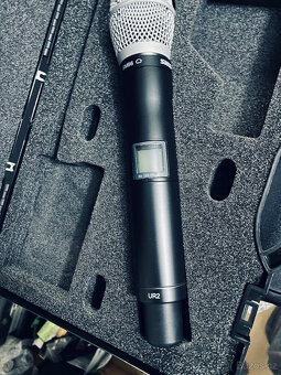 SHURE UR4D -R9-790-865MHz + 2 X UR2 s 2 X kapslí SM86 (jako - 13