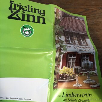 Cínový pohár pivní velká sklenice z cínu punc certifikát - 13