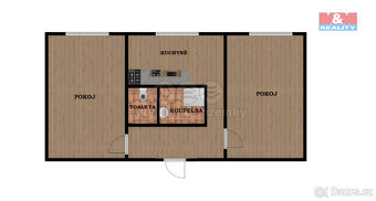 Pronájem bytu 2+1, 62 m², Kraslice, ul. Pohraniční stráže - 13