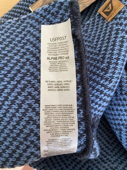 Nová unisex kruhová šála ALPINE PRO - modro-černá - 13