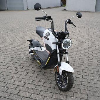 elektrický skútr, ektrická koloběžka MIKU MAX -bílá,použitá - 13