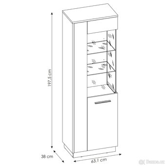 Obývací stěna SCONTO ZINGARO + komoda ZINGARO - 13