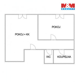 Pronájem bytu 2+kk, 100 m², Chomutov, ul. Klostermannova - 13